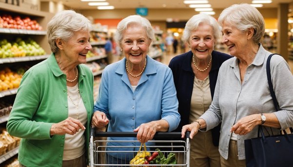 Aide aux courses pour personnes âgées : une sortie conviviale